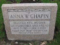 Anna Rose <I>Weinberg</I> Chapin 