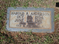 Harold Ray Anderson 