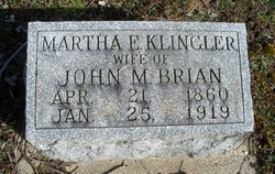 Martha E <I>Klingler</I> Brian 