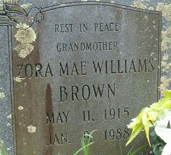 Zora Mae <I>Mathis</I> Brown 