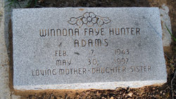Winnona Faye <I>Hunter</I> Adams 