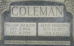 Alice <I>Hudgins</I> Coleman 