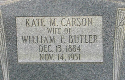 Kate Mae <I>Carson</I> Butler 