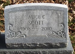 Alice <I>Courtright</I> Scott 