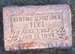 Bertha <I>Schneider</I> Illi 