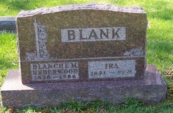 Blanche M. <I>Behm</I> Blank Underwood 