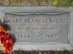 Mary Frances <I>McLain</I> Bailey 