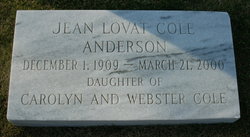 Jean Lovat <I>Cole</I> Anderson 