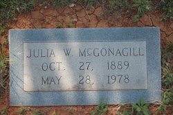 Julia W. <I>Williams</I> McGonagill 
