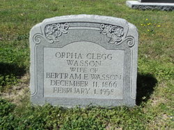 Orpha <I>Clegg</I> Wasson 