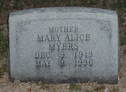 Mary Alice <I>Myers</I> Myers 
