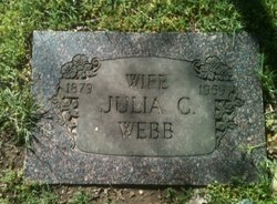 Julia Caroline <I>Riggs</I> Webb 