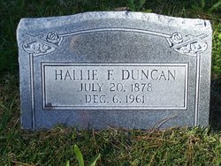 Hallie Fay <I>Fisher</I> Duncan 