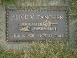 Alice V <I>Robinson</I> Fancher 