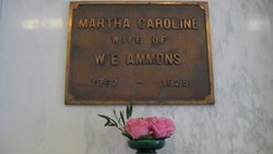 Martha Caroline <I>Sumner</I> Ammons 