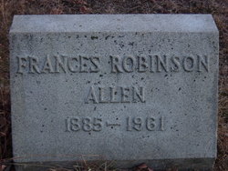 Frances <I>Robinson</I> Allen 