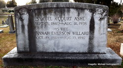 Hannah Emerson <I>Willard</I> Ashe 