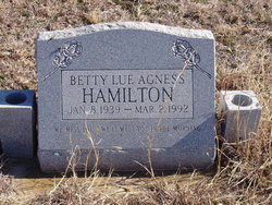 Betty Lue Agness Hamilton 