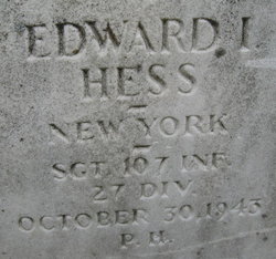 Sgt. Edward I. Hess 