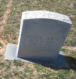 Elizabeth “Bettie” <I>Richards</I> Irwin 