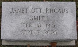 Janet Frances <I>Ott</I> Smith 