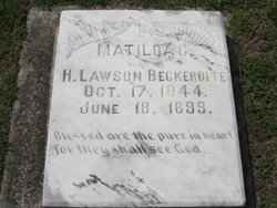 Matilda C. <I>Teague</I> Beckerdite 