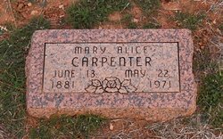 Mary Alice <I>Savage</I> Carpenter 