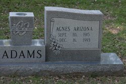 Agnes Arizona <I>Armstrong</I> Adams 