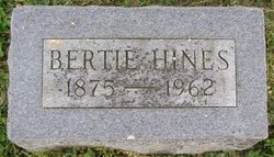 Bertha “Bertie” <I>Hines</I> Dean 