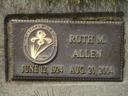 Mrs Ruth <I>Milton</I> Allen 