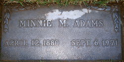 Minnie M Adams 