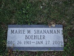 Marie M <I>Shanaman</I> Boehler Hackman 