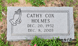 Cathy Sue <I>Cox</I> Holmes 