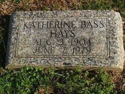 Katherine E. <I>Bass</I> Hays 