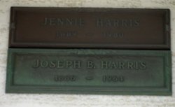 Jennie <I>Terhune</I> Harris 