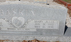 Mary Julia <I>Harper</I> Baskin 