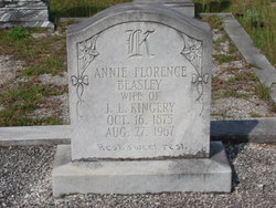 Annie Florence <I>Beasley</I> Kingery 
