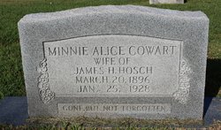 Minnie Alice <I>Cowart</I> Hosch 