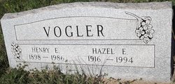 Hazel Elizabeth <I>Tribble</I> Vogler 
