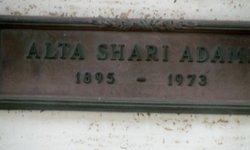 Alta Mae <I>Sharrai</I> Adams 
