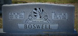 Bessie <I>Milliorn</I> Boswell 