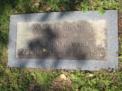 Mazie Willie <I>Brame</I> Ward 