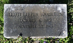 Leoti Leni “Leoyi” <I>Leeper</I> Hamilton 