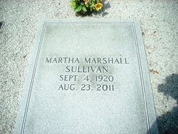 Martha <I>Marshall</I> Sullivan 
