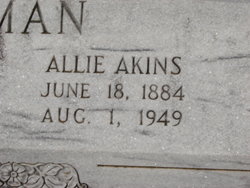 Allie <I>Akins</I> Alderman 