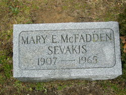 Mary Elizabeth <I>McFadden</I> Sevakis 
