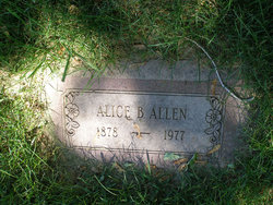 Alice Bertha <I>Anderson</I> Allen 