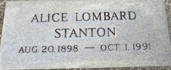 Alice <I>Lombard</I> Stanton 