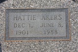 Hattie Elmer <I>Griffin</I> Akers 