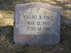 Naomi Eloise <I>Baldwin</I> Cole 